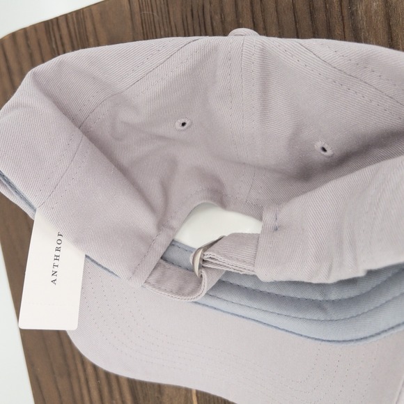 Anthropologie Varsity Club 1959 Patch Grey Baseball Cap Hat 100% Cotton NWT - Picture 2 of 3